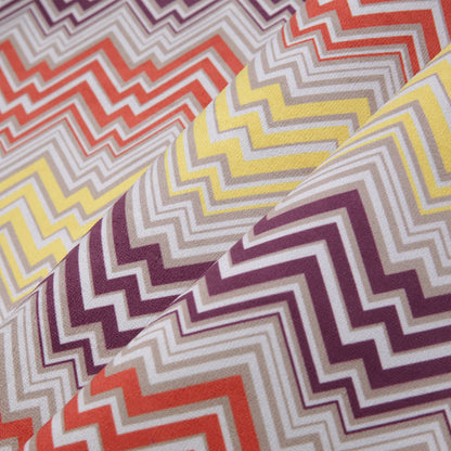 Orange Geometric Upholstery Velvet Folded