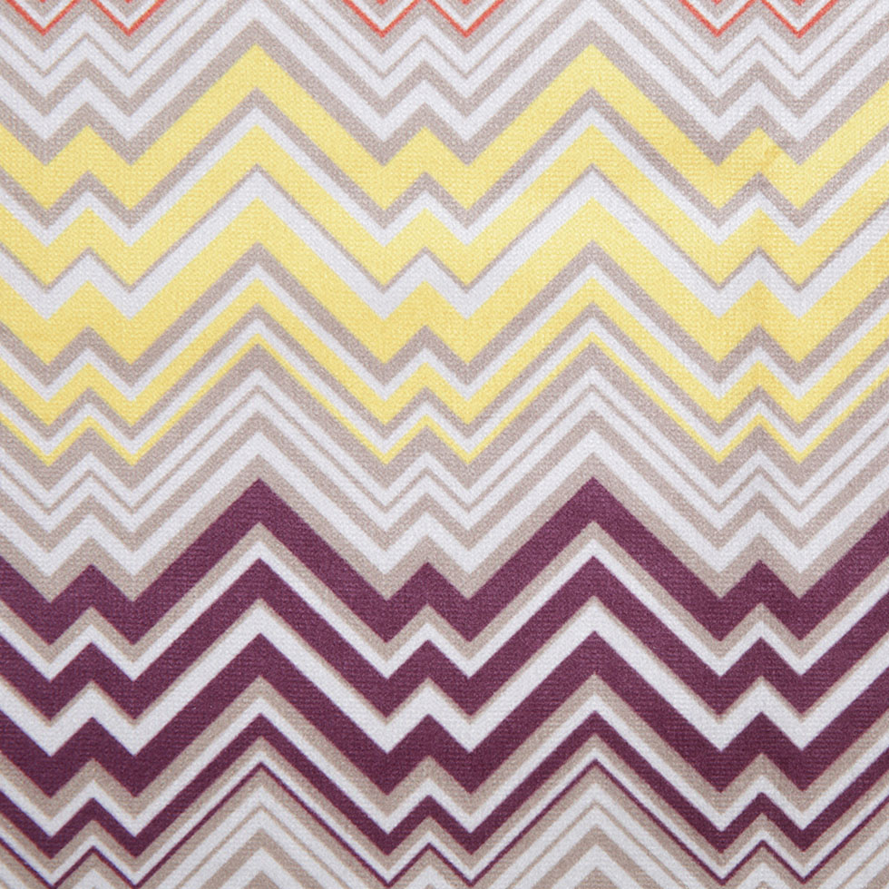 Orange Geometric Upholstery Velvet Detail