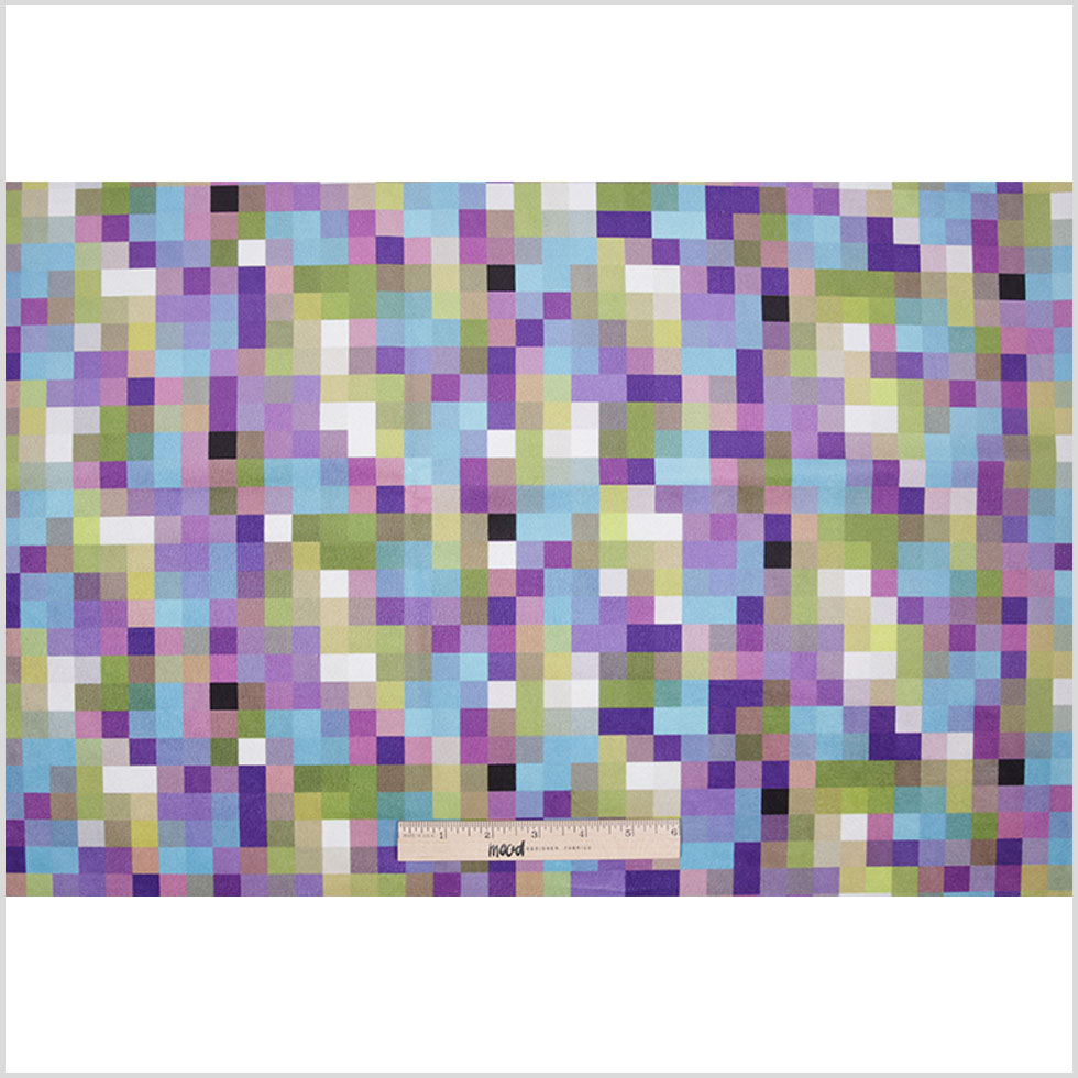 Turkish Lilac Geometric Upholstery Velvet - Full
