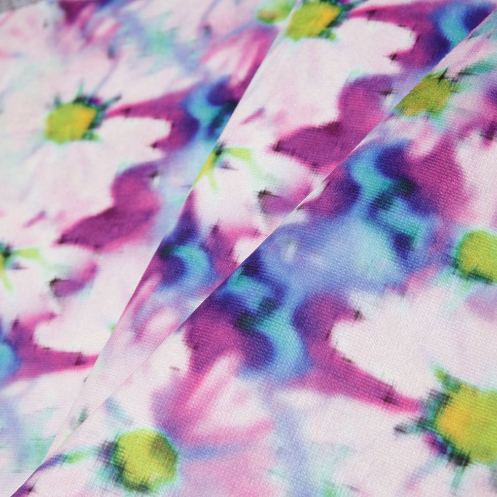 Turkish Bloom Floral Upholstery Velvet - Folded