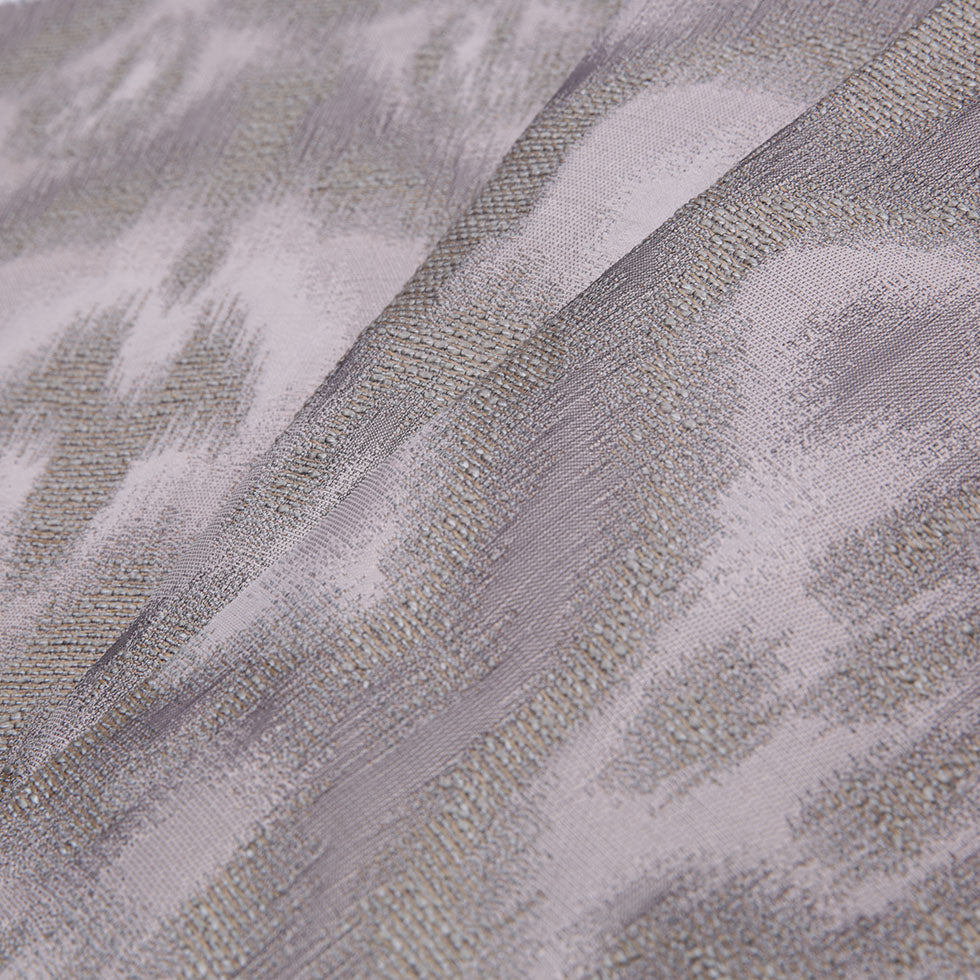 Taupe Ikat Damask Polyester Woven - Folded