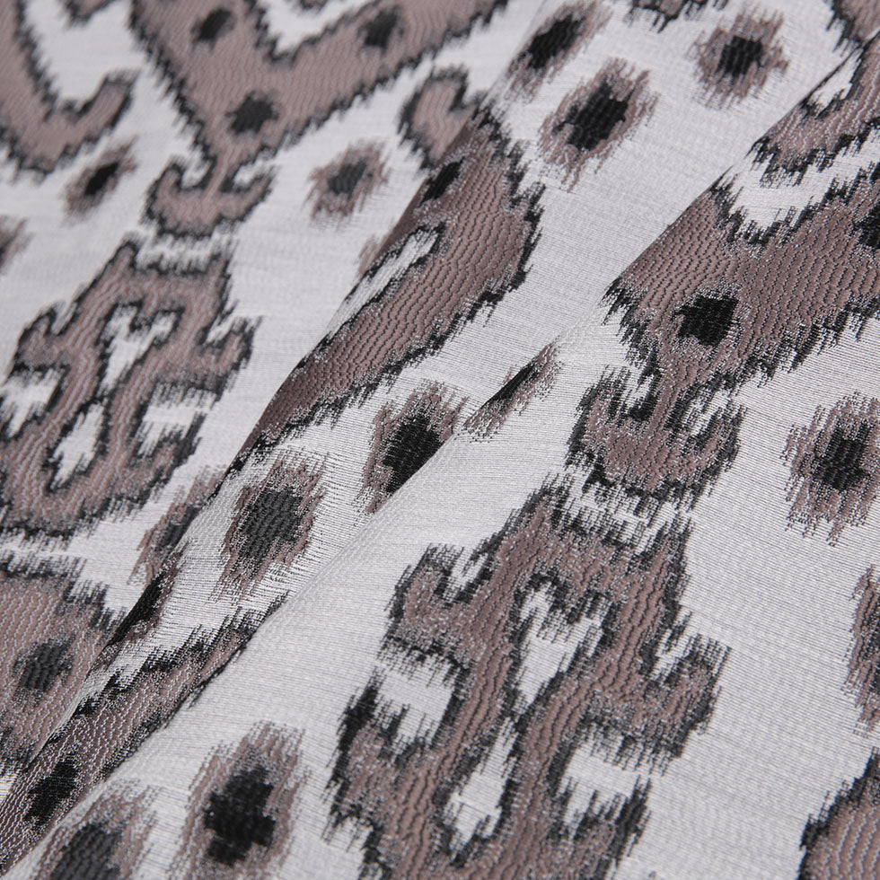 Black Damask Polyester Woven Folded