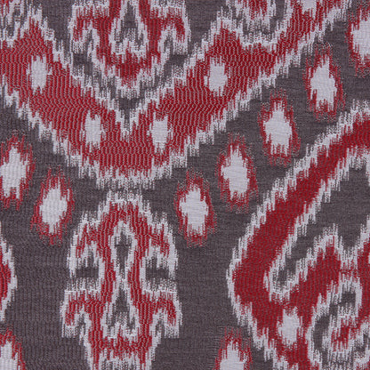 Red Damask Polyester Woven - Detail