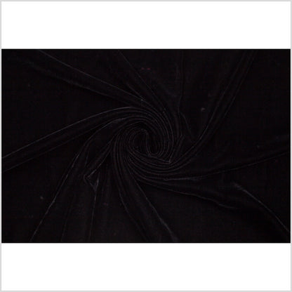 Polyester Micro Velvet - Black Folded