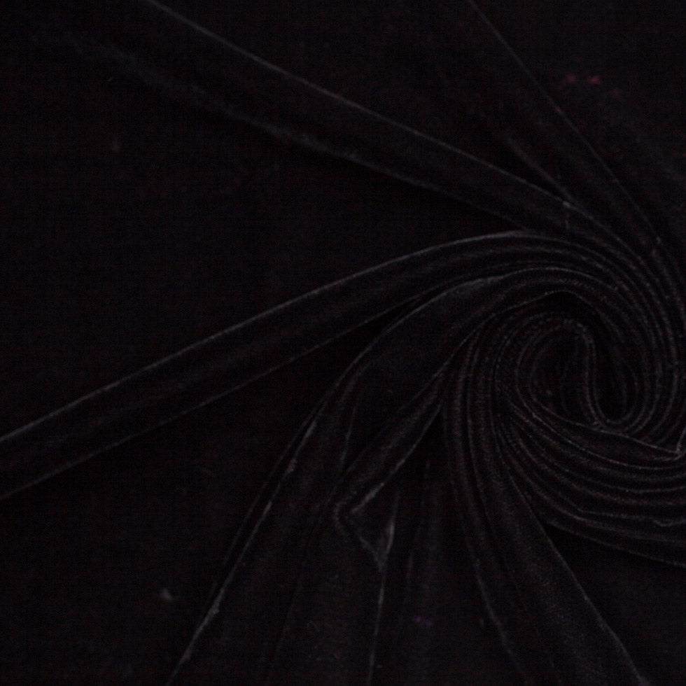 Polyester Micro Velvet - Black
