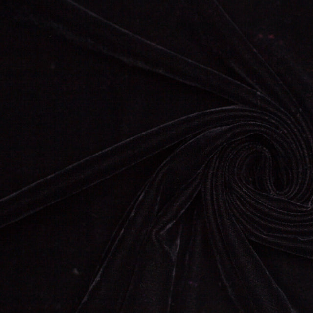 Polyester Micro Velvet - Black