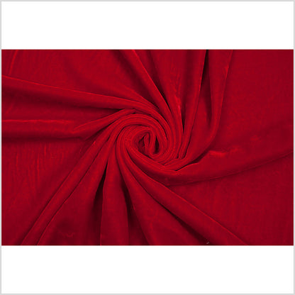 Polyester Micro Velvet - Red Folded