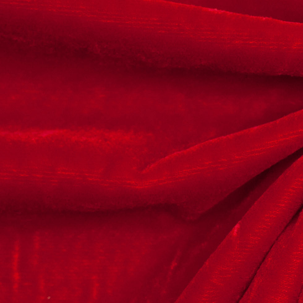 Polyester Micro Velvet - Red Full
