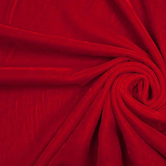 Polyester Micro Velvet - Red
