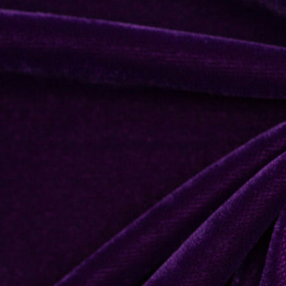 Royal Purple Solid Polyester Micro Velvet - Full