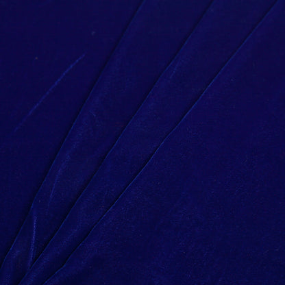 Polyester Micro Velvet - Primary Blue Detail