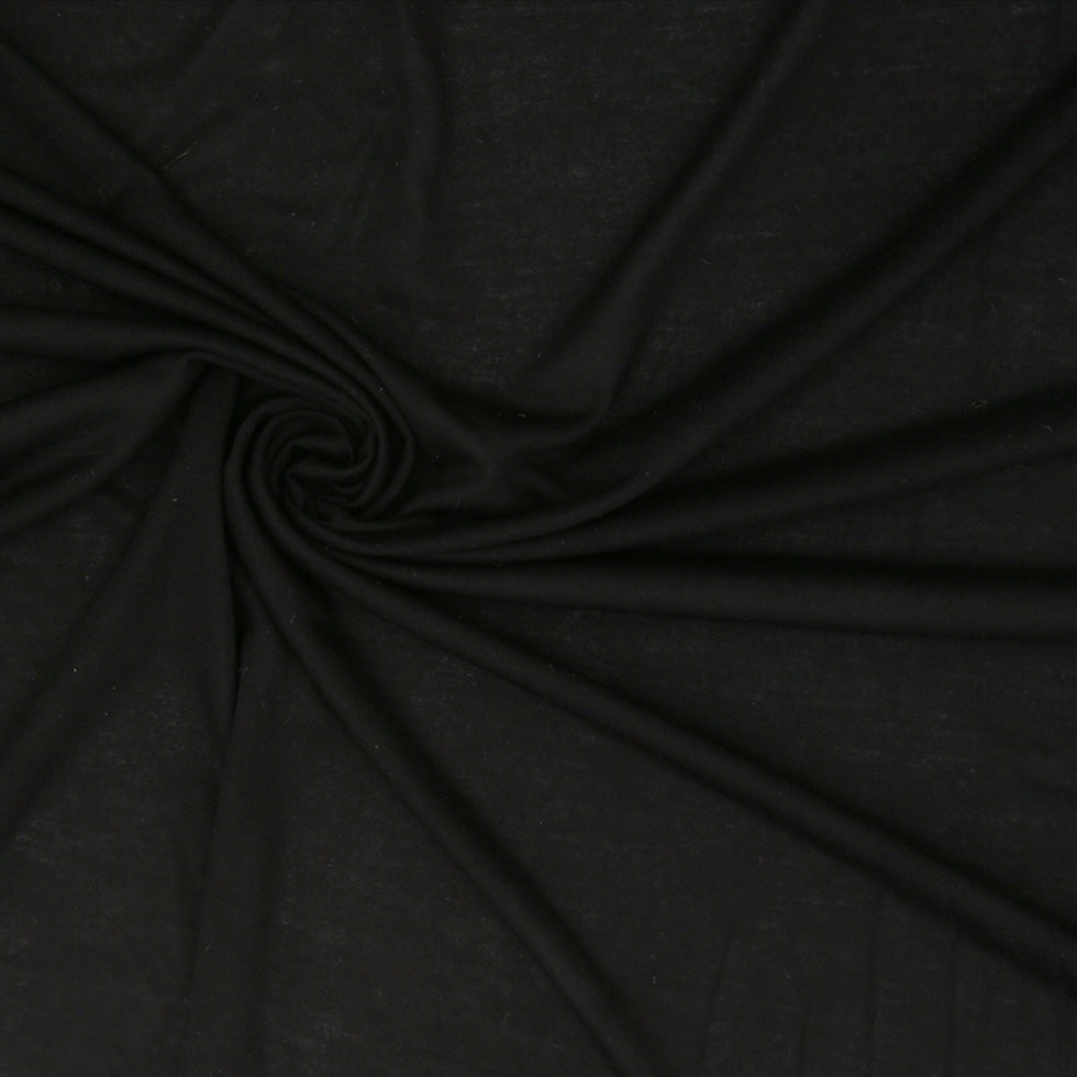 Black Micro Modal Jersey