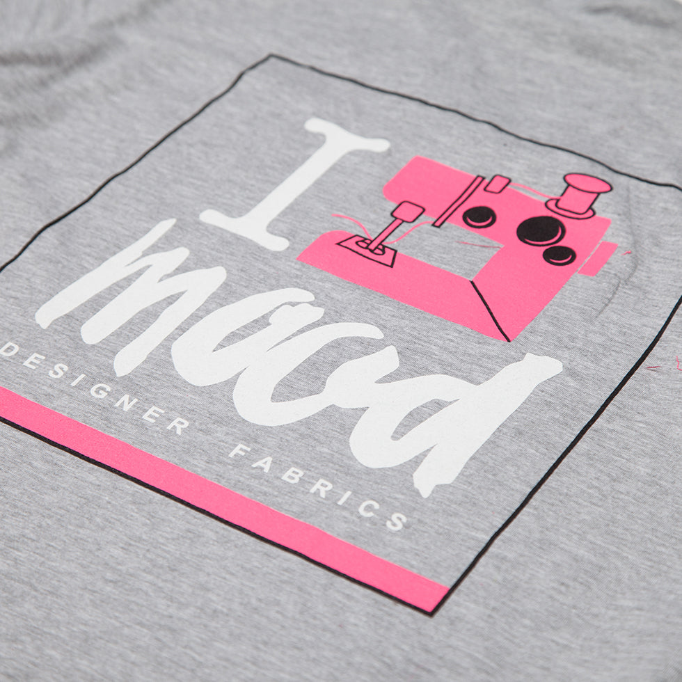 Gray "I Sew Mood" T-Shirt Full