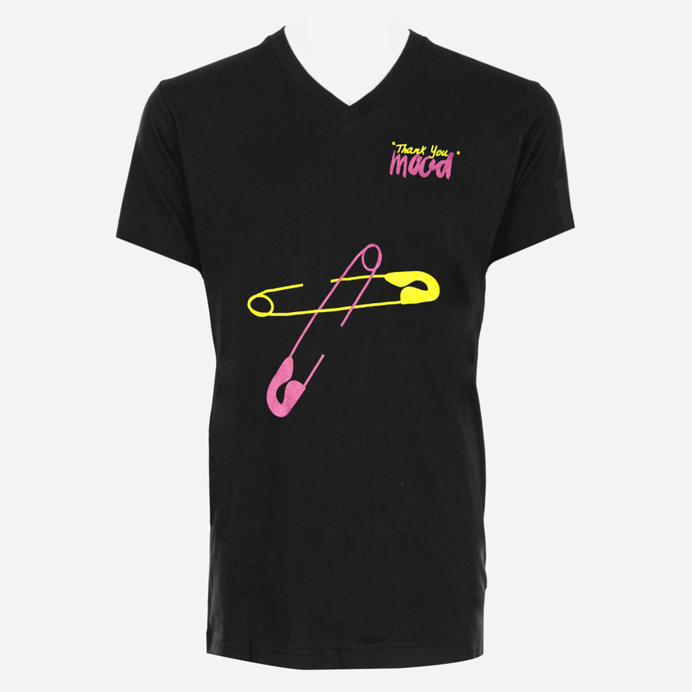 Black "Safety Pin" Mood T-shirt