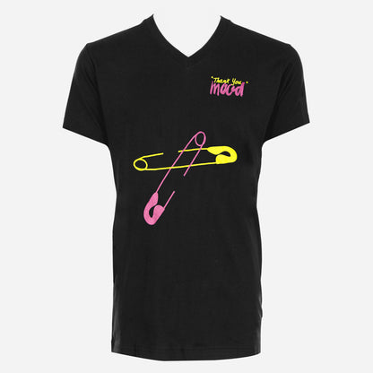Black "Safety Pin" Mood T-shirt