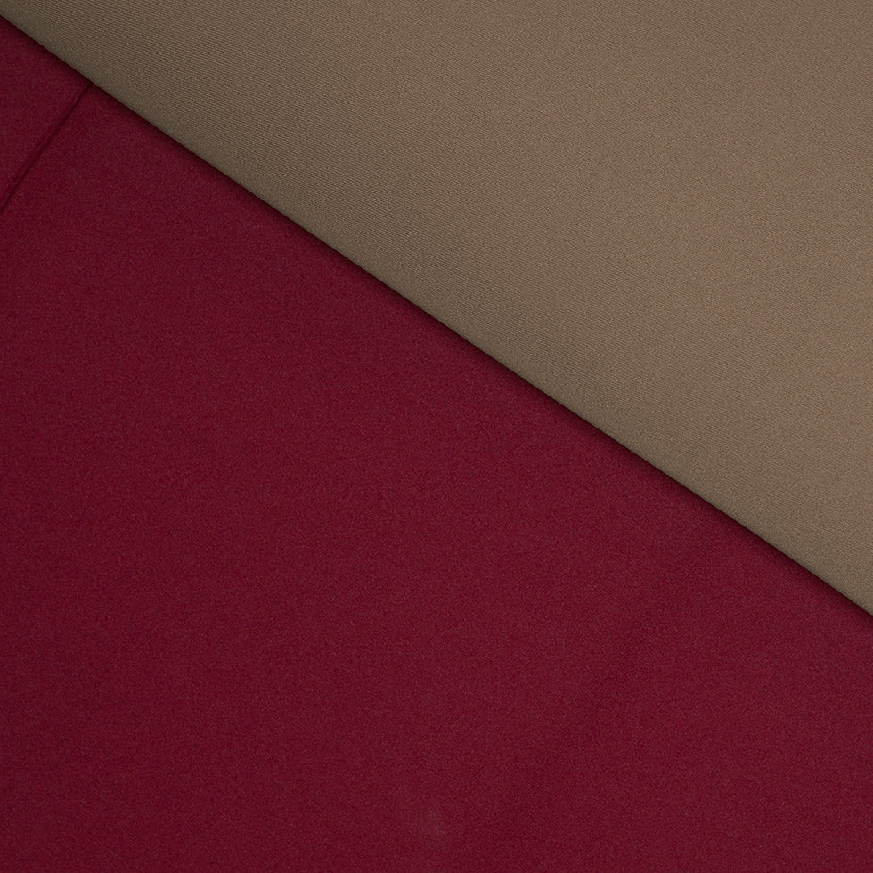 Bordeaux/Breen Double-Faced Neoprene/Scuba Fabric