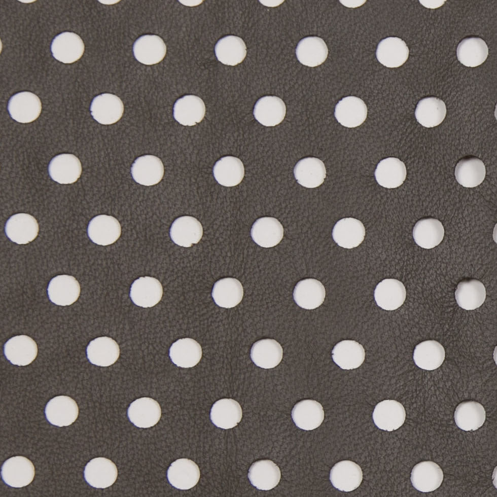 Small Army Green Perforated Lamb Leather Detail