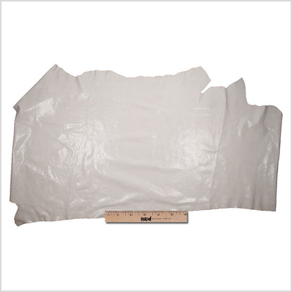 Extra-Large Off-White Laminated Cow Leather Full