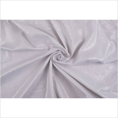 Metallic Silver and White Medium-Weight Linen Woven Full