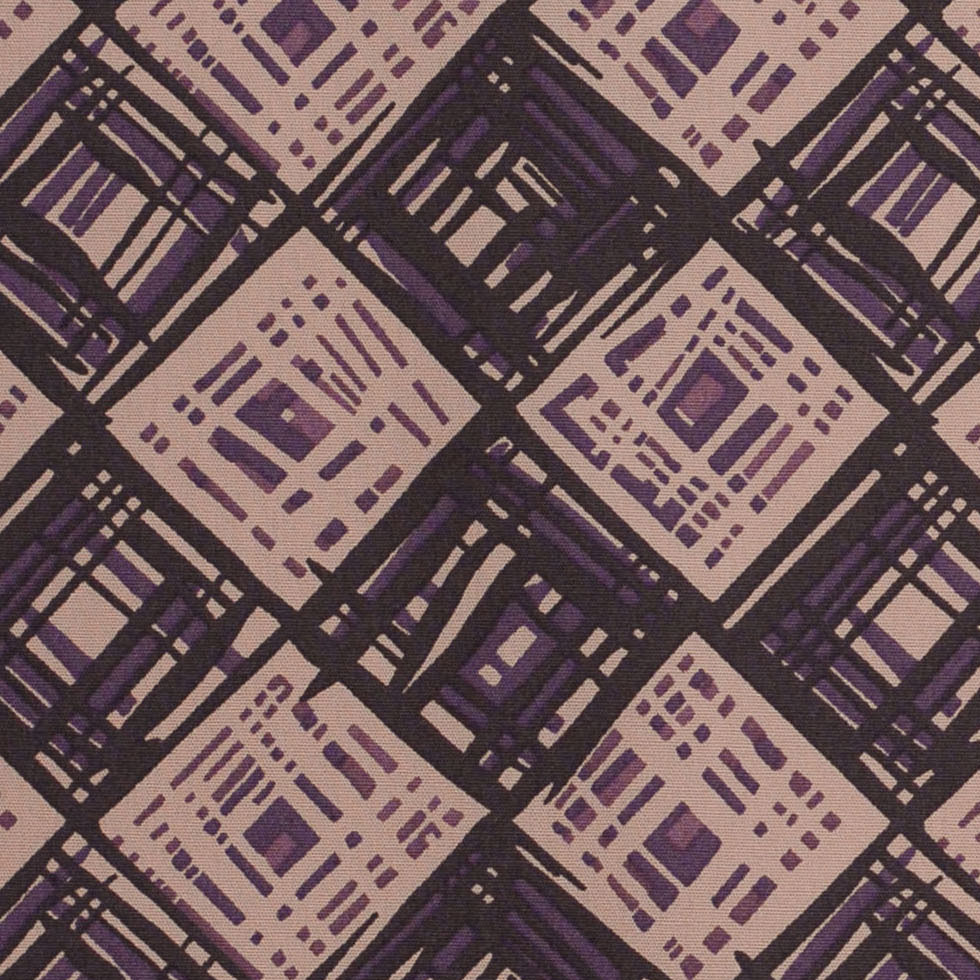 Liberty of London Rhian Beige/Purple Cotton Poplin - Detail