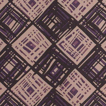 Liberty of London Rhian Beige/Purple Cotton Poplin - Detail