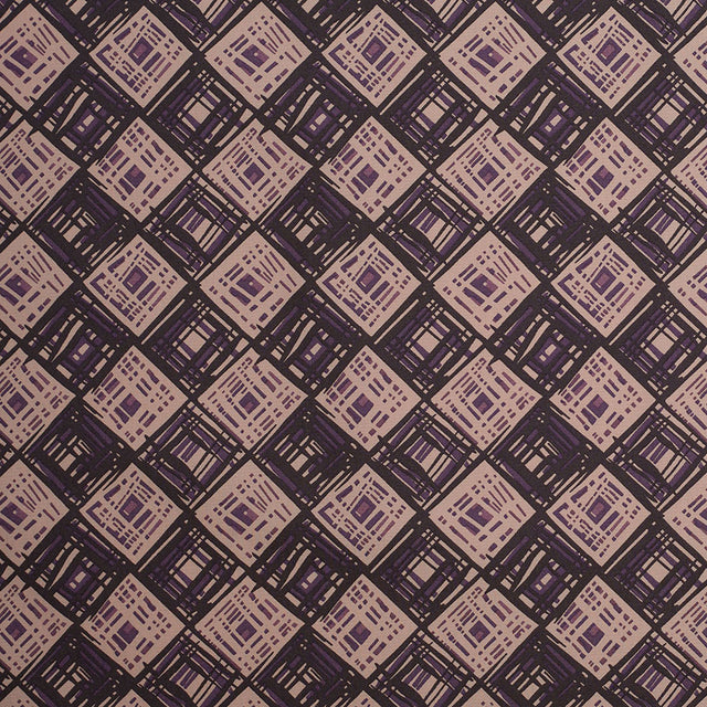 Liberty of London Rhian Beige/Purple Cotton Poplin