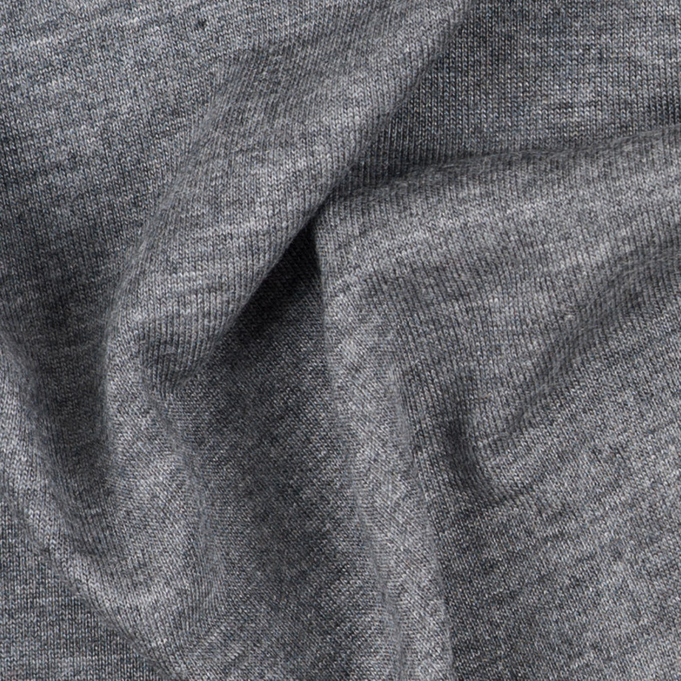 Heathered Gray Viscose Jersey Detail