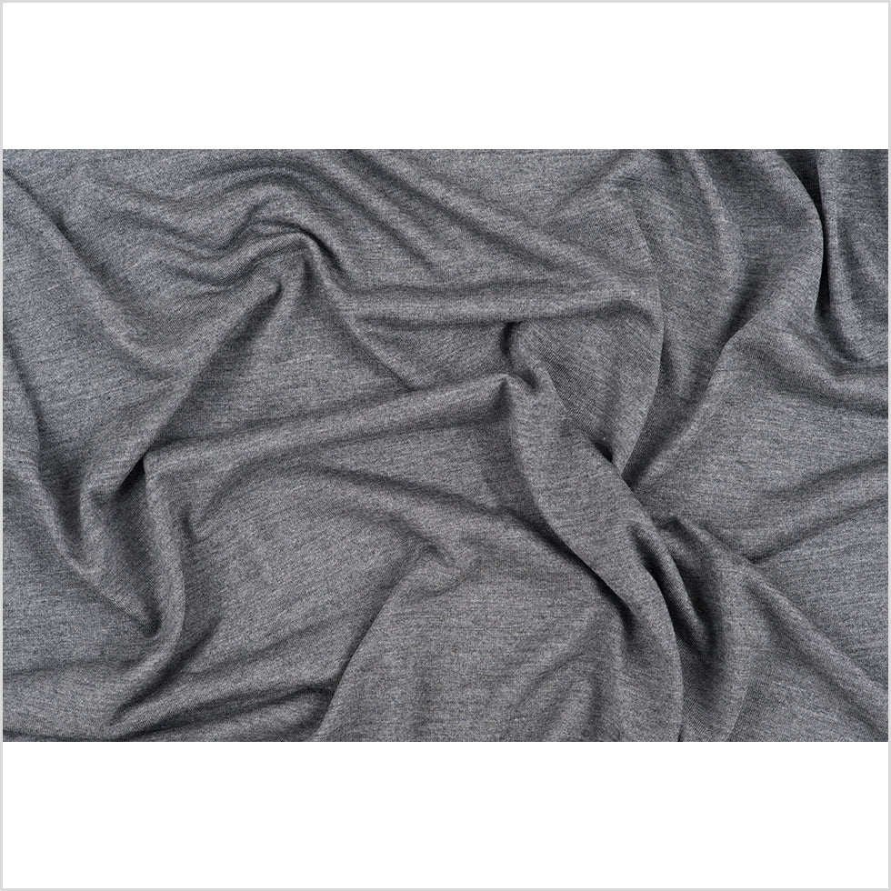 Heathered Gray Viscose Jersey Full