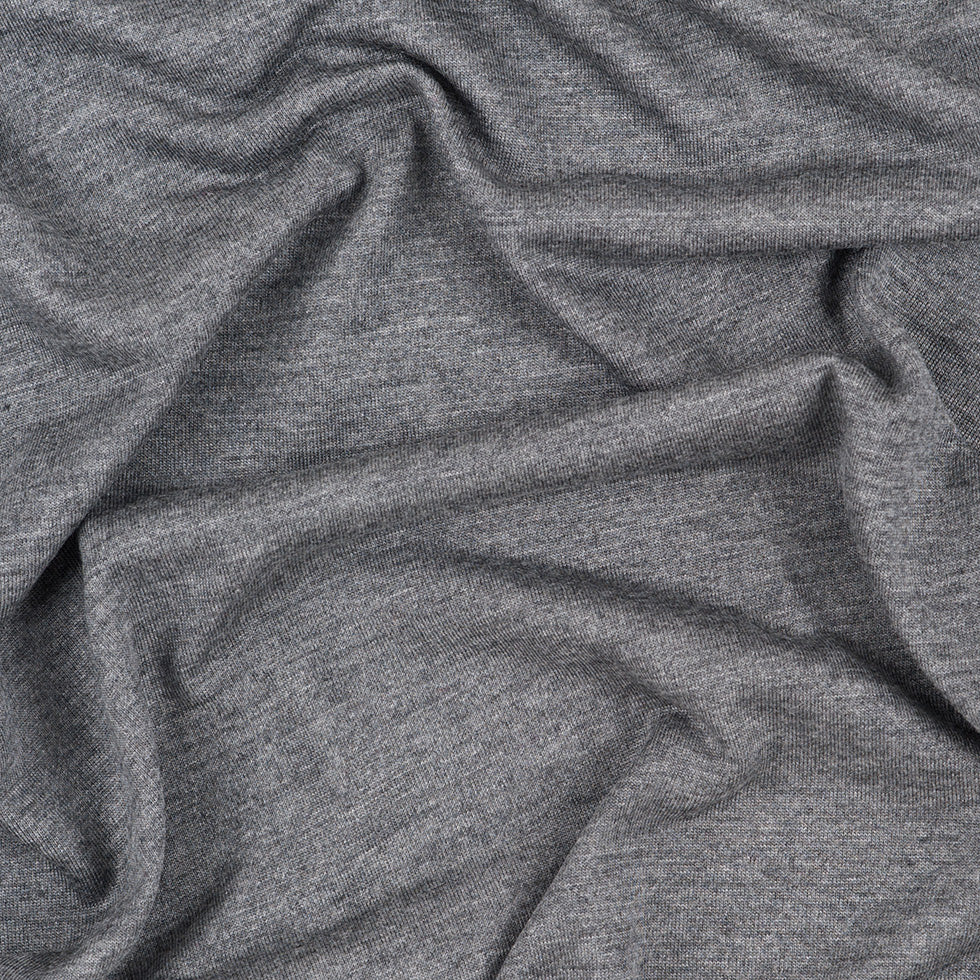 Heathered Gray Viscose Jersey