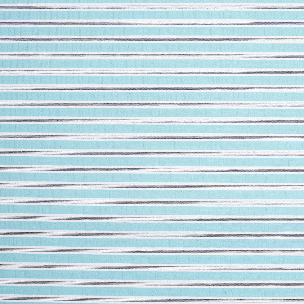 Blue Radiance Blended Cotton Stripe