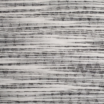 Black/White Textural Striated Cotton Blend