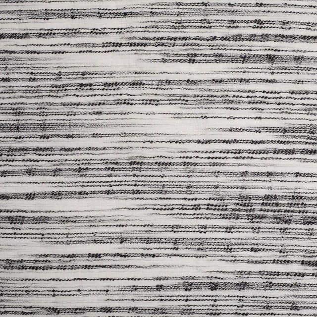 Black/White Textural Striated Cotton Blend