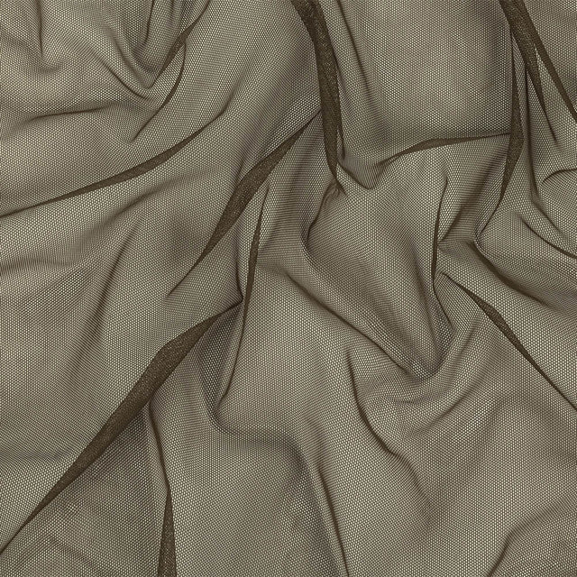 Mud Polyester Stretch Mesh