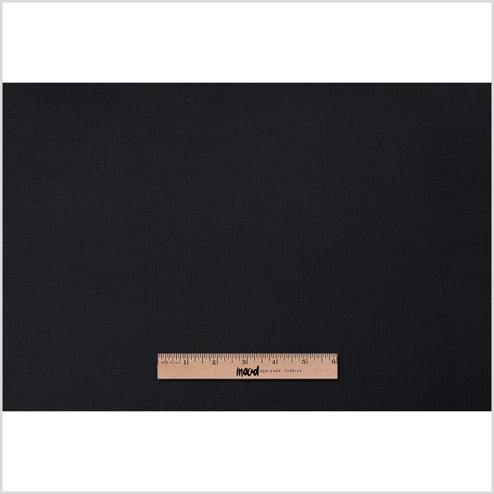 Dark Midnight Intricately Woven Stretch Pique - Full