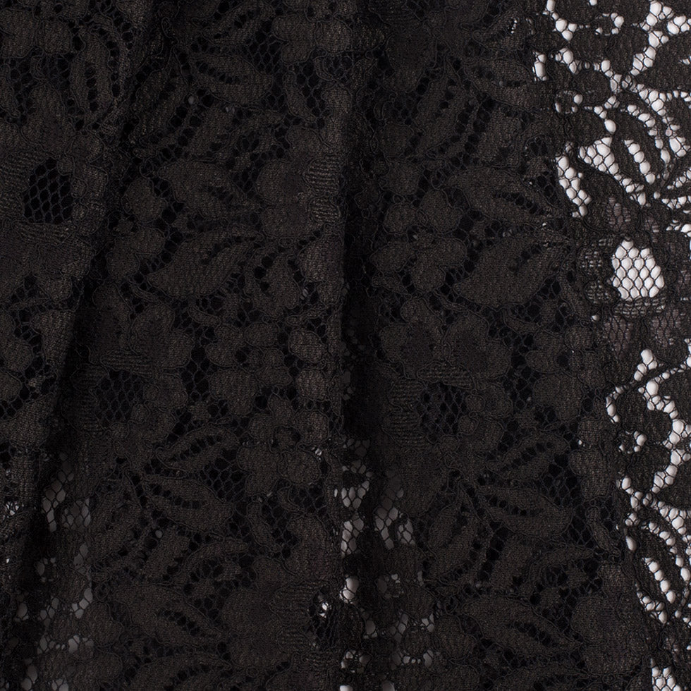 Dusty Brown Re-Embroidered Lace - Folded