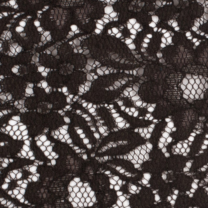 Dusty Brown Re-Embroidered Lace - Detail