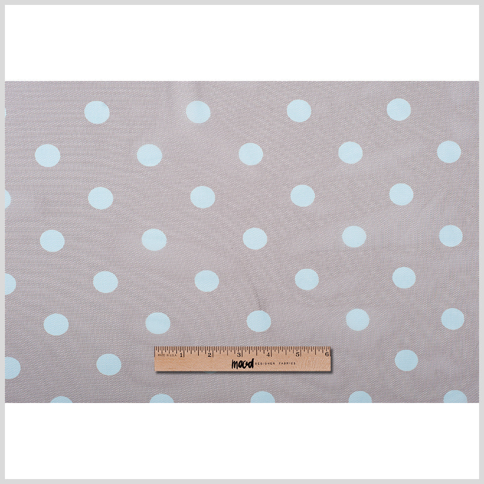 Black Coffee/Aqua Polka Dot Poly Mesh - Full