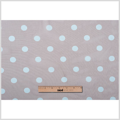 Black Coffee/Aqua Polka Dot Poly Mesh - Full