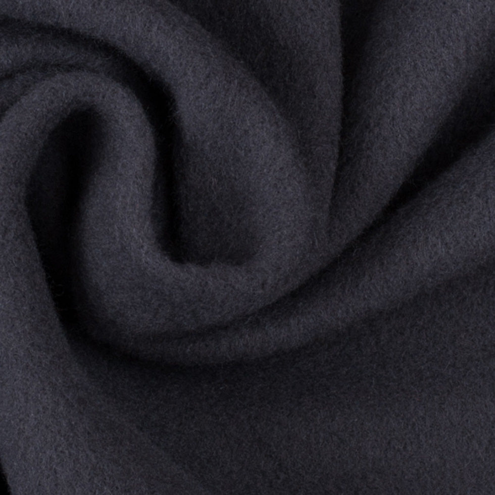 Wool and Cashmere Coating Made in Italy - Gray - Alberini Collection - Detail