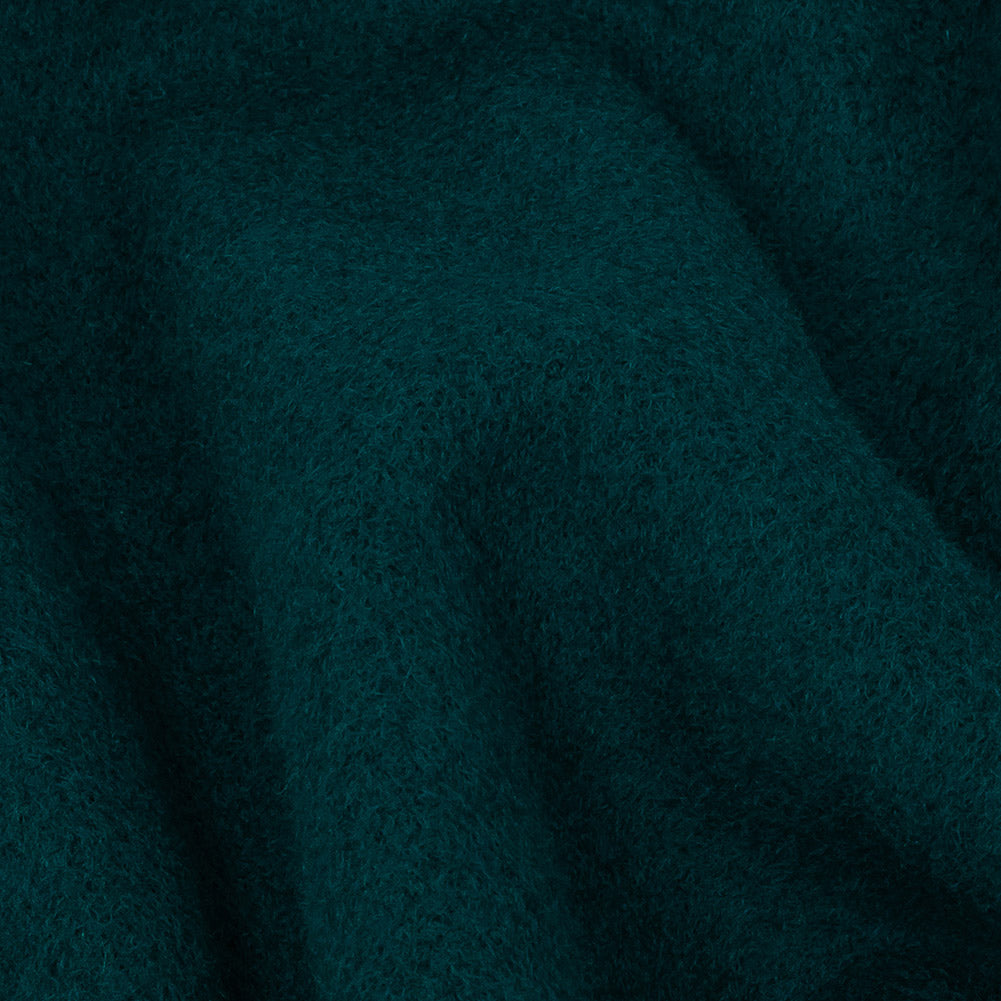 Wool and Cashmere Coating Made in Italy - Ocean Blue - Alberini Collection - Detail