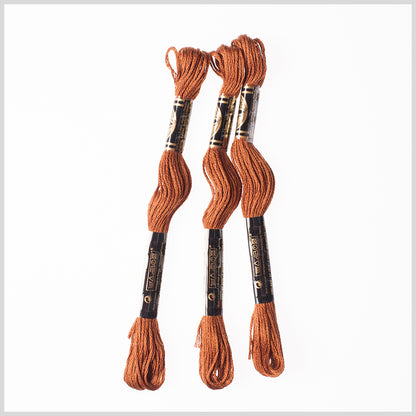 3-Pack DMC Size 6 Embroidery Floss #433 Medium Brown