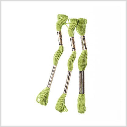 3-Pack DMC Size 6 Embroidery Floss #470 Light Avocado