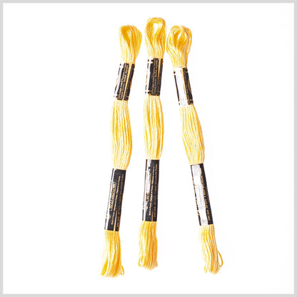 3-Pack DMC Size 6 Embroidery Floss #726 Lemon Chrome