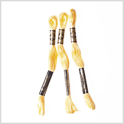 3-Pack DMC Size 6 Embroidery Floss #727 Sunshine
