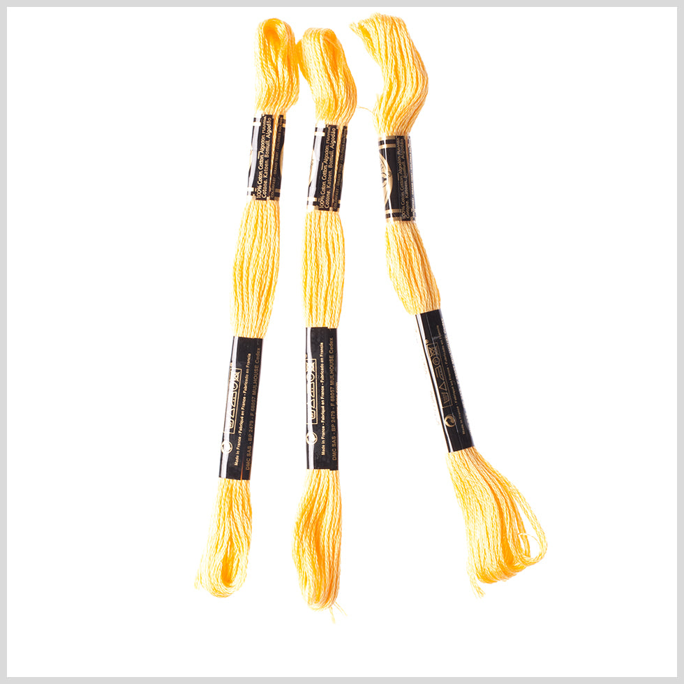 3-Pack DMC Size 6 Embroidery Floss #743 Canary
