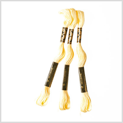 3-Pack DMC Size 6 Embroidery Floss  #745 Popcorn