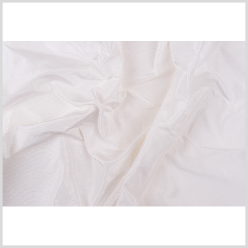 Premier White Heavy 100% Silk Taffeta Folded