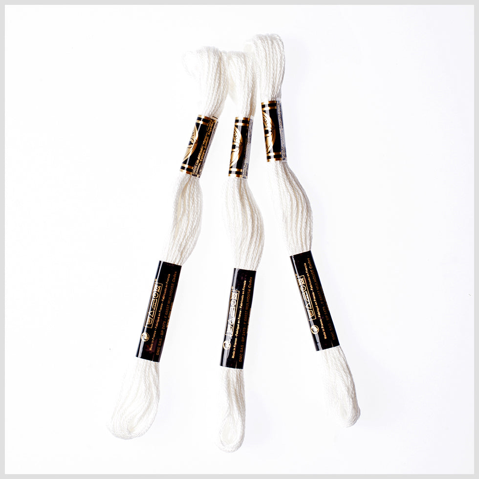 3-Pack DMC Size 6 Embroidery Floss #3865 Winter White