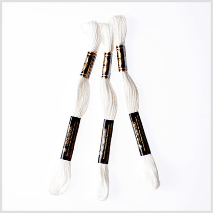 3-Pack DMC Size 6 Embroidery Floss #3865 Winter White