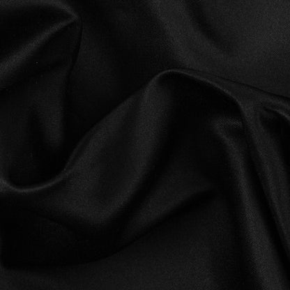 Premier Black 100% Silk Double Face Duchesse Satin Full